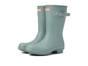HUNTER ORIGINAL SHORT - BOOTS FOR WOMEN - NATURAL RUBBER - SWEET GALE GREEN 9 M